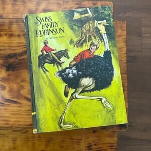 Vintage 1968 The Swiss Family Robinson Hardcover Book